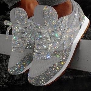 Rhinestone Crystal Platform Sneaker